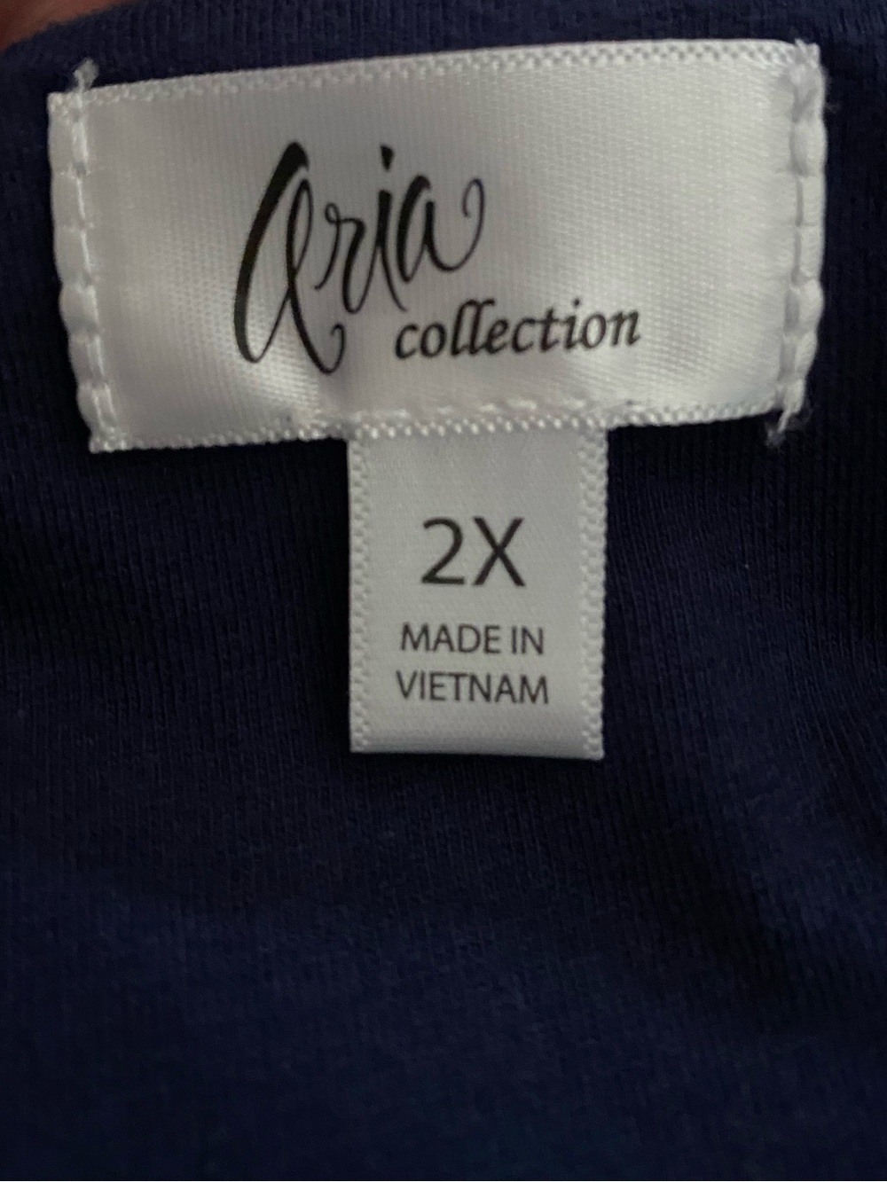 Aria Navy Cotton Nightgown 2X Lace Trim Cottagecore Granny Chic Sleep Dress - Picture 7 of 8